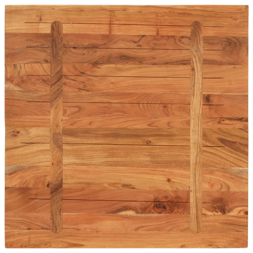 Stolní Deska 80 X 80 X 3,8 Cm Čtvercová Masivní Akáciové Dřevo