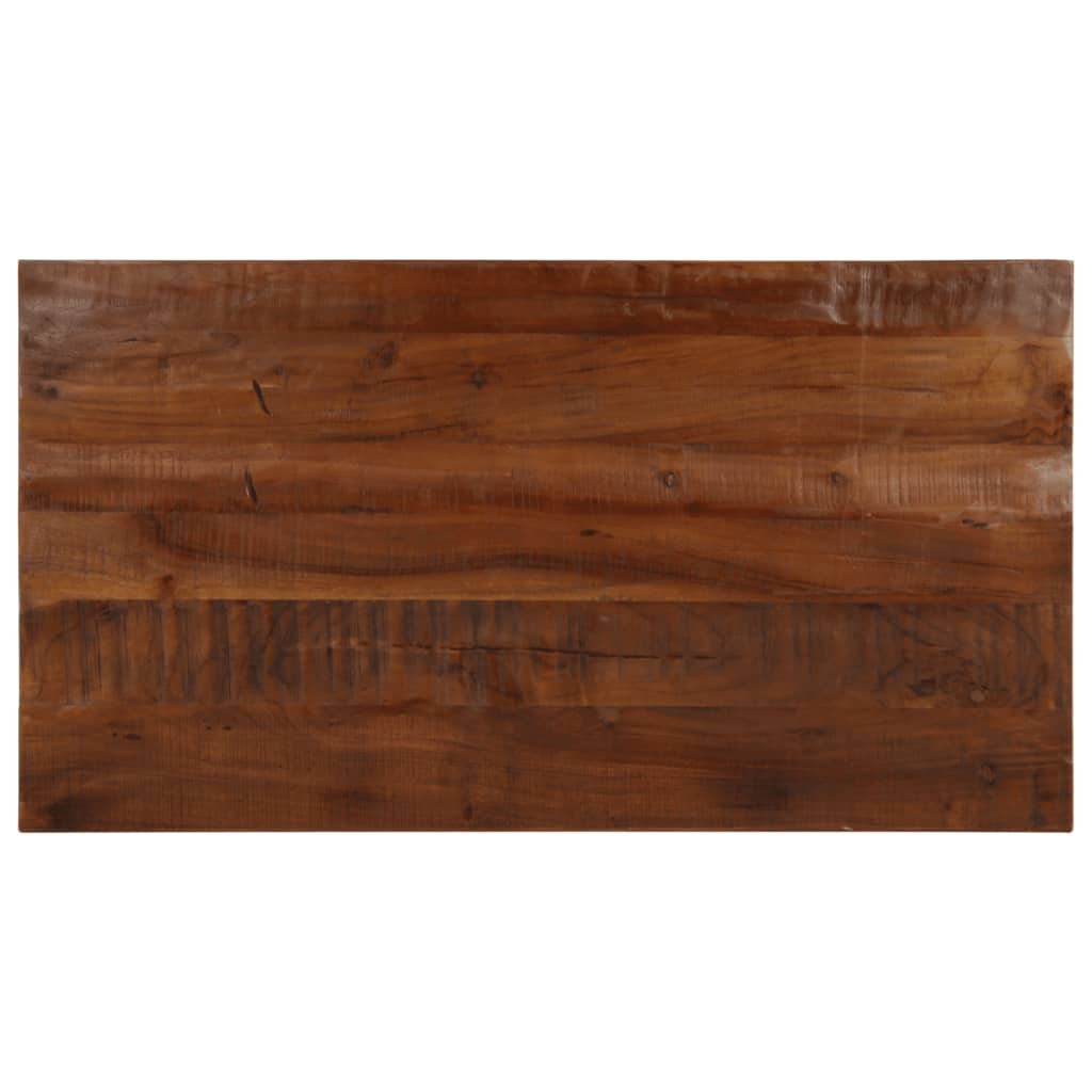 Stolní Deska 110X50X2,5Cm Obdélníková Masivní Recyklované Dřevo
