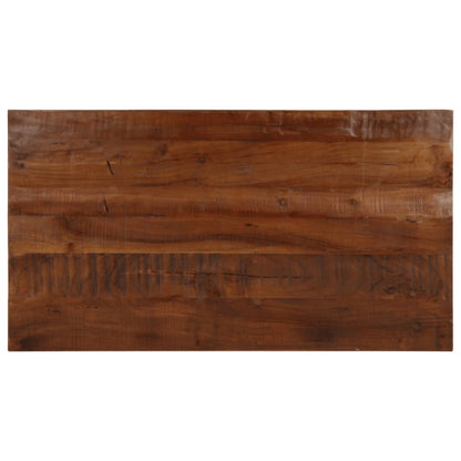 Stolní Deska 110X50X2,5Cm Obdélníková Masivní Recyklované Dřevo