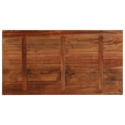 Stolní Deska 110X50X2,5Cm Obdélníková Masivní Recyklované Dřevo