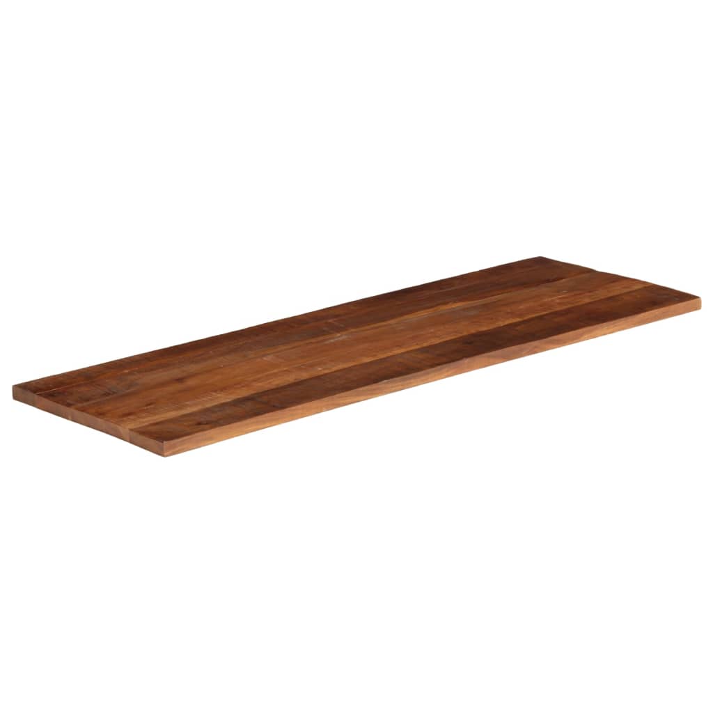 Stolní Deska 140X50X2,5Cm Obdélníková Masivní Recyklované Dřevo