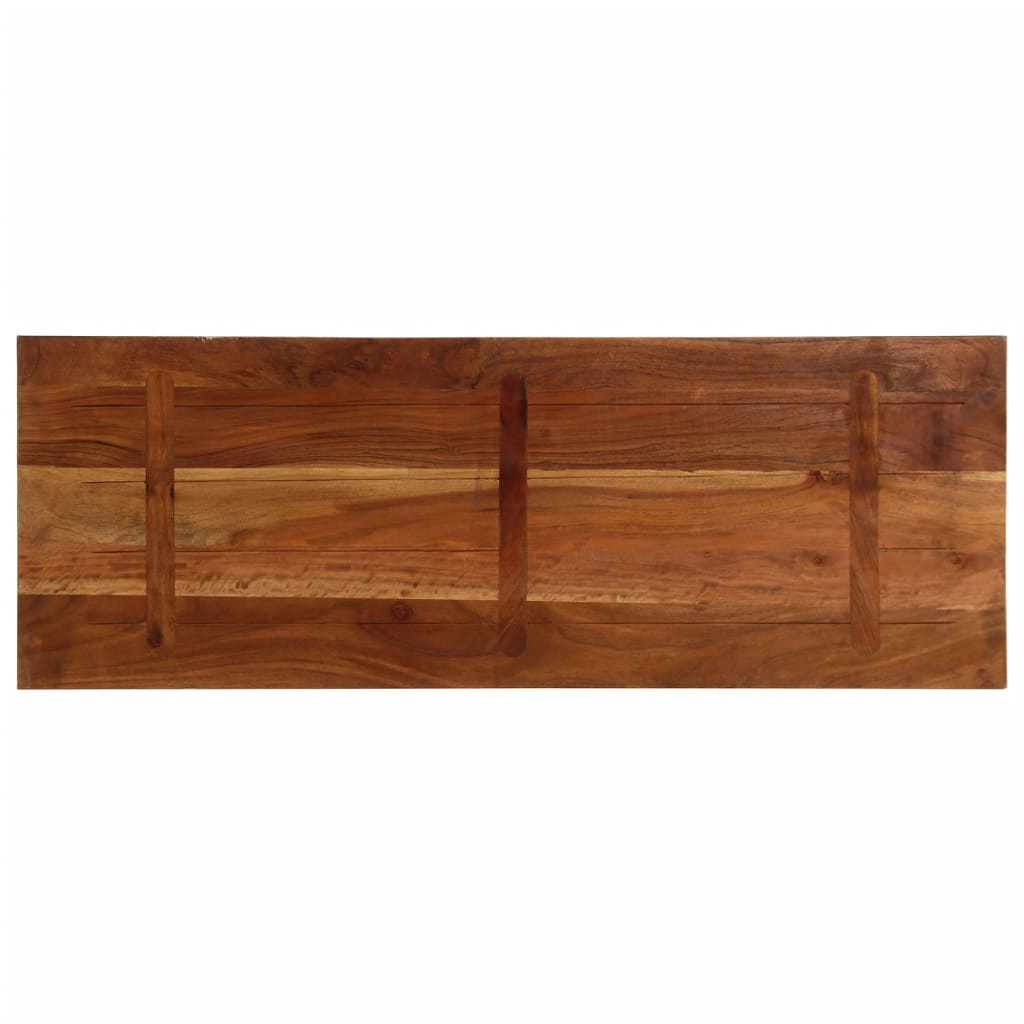 Stolní Deska 140X50X2,5Cm Obdélníková Masivní Recyklované Dřevo