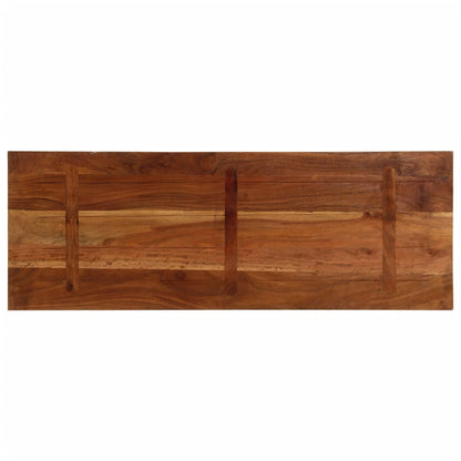Stolní Deska 140X50X2,5Cm Obdélníková Masivní Recyklované Dřevo