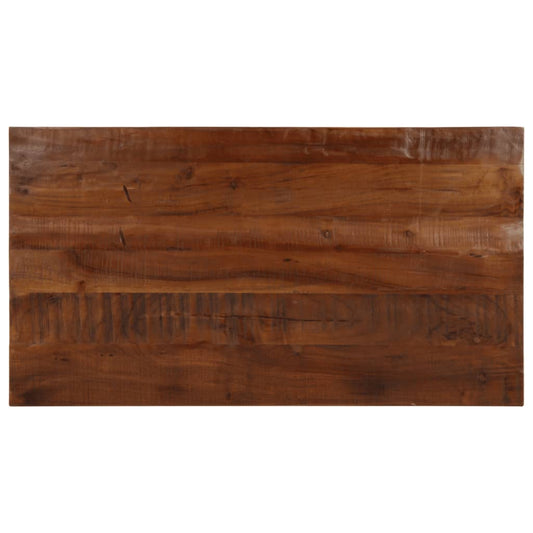 Stolní Deska 110X60X2,5Cm Obdélníková Masivní Recyklované Dřevo