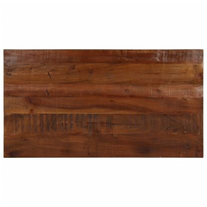 Stolní Deska 120X70X2,5Cm Obdélníková Masivní Recyklované Dřevo