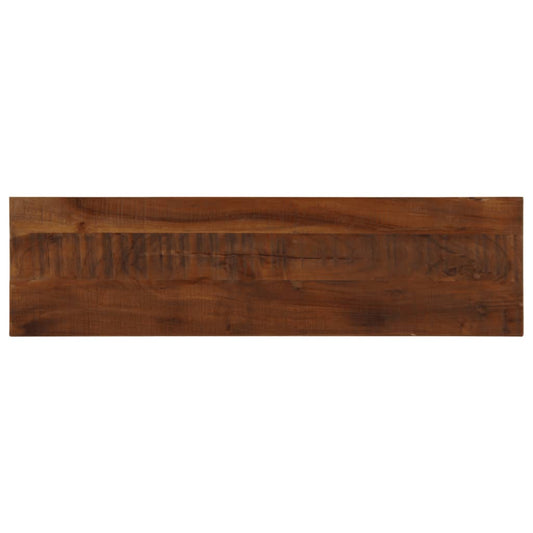Stolní Deska 110X30X3,8Cm Obdélníková Masivní Recyklované Dřevo