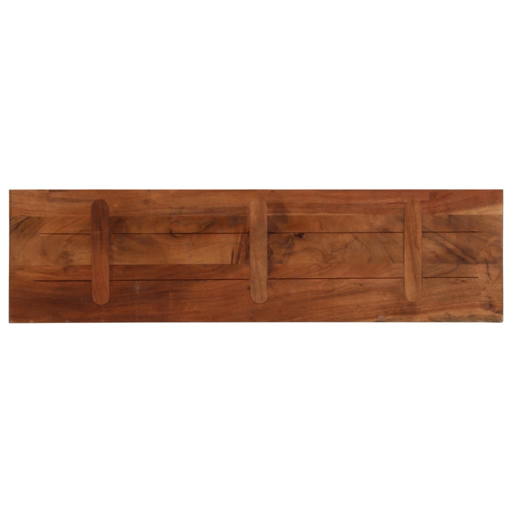 Stolní Deska 110X30X3,8Cm Obdélníková Masivní Recyklované Dřevo