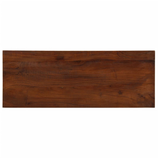 Stolní Deska 90X40X3,8 Cm Obdélníková Masivní Recyklované Dřevo