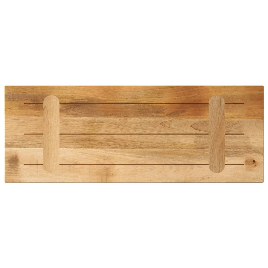 Stolní Deska 90X20X2,5 Cm Obdélníková Hrubé Mangovníkové Dřevo