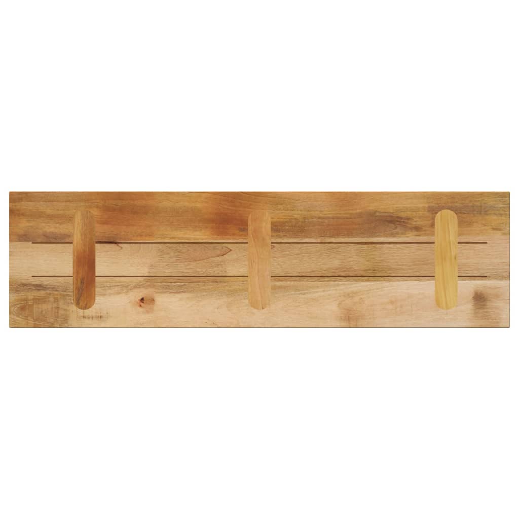 Stolní Deska 120X20X2,5 Cm Obdélníková Hrubé Mangovníkové Dřevo