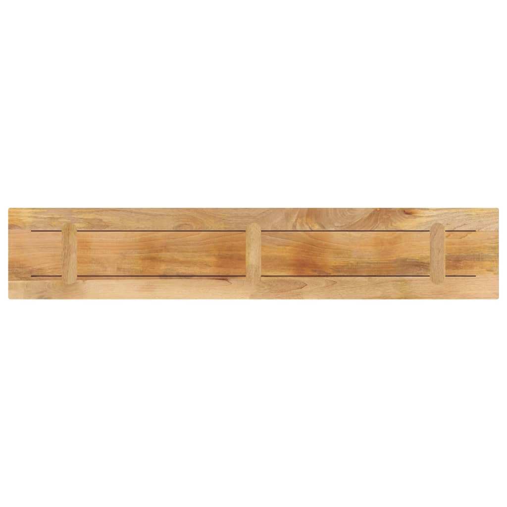 Stolní Deska 140X40X2,5 Cm Obdélníková Hrubé Mangovníkové Dřevo