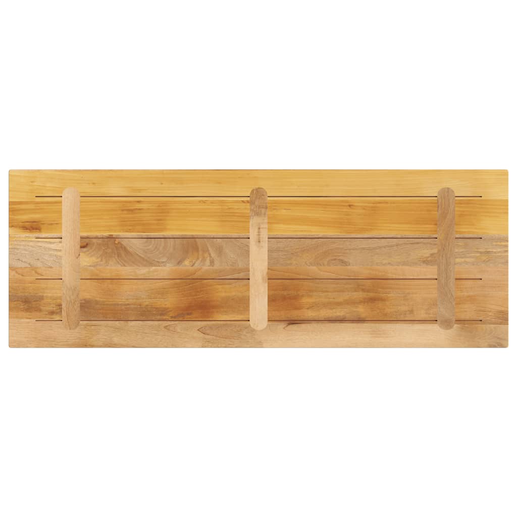 Stolní Deska 160X50X2,5 Cm Obdélníková Hrubé Mangovníkové Dřevo