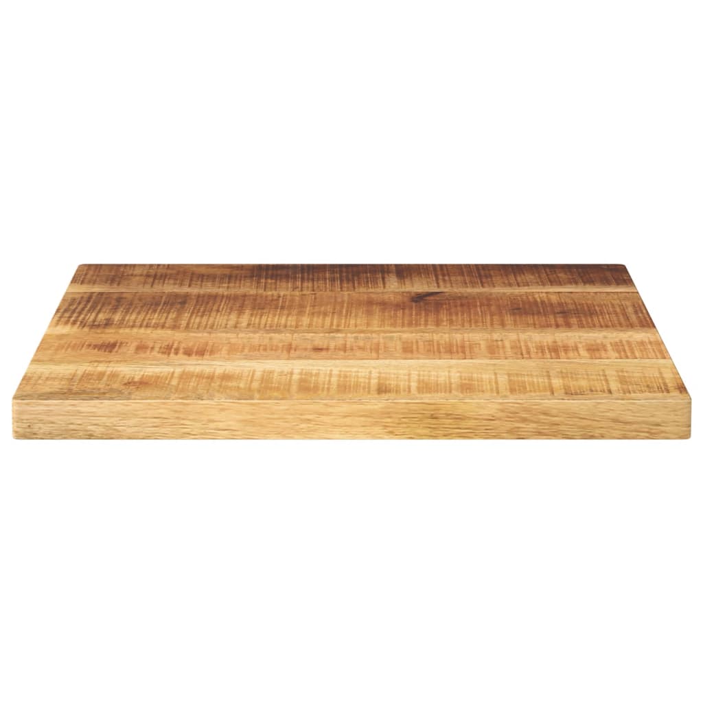 Stolní Deska 60X60X2,5 Cm Čtvercová Hrubé Mangovníkové Dřevo Světle Šedá