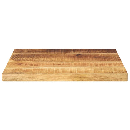 Stolní Deska 60X60X2,5 Cm Čtvercová Hrubé Mangovníkové Dřevo Světle Šedá