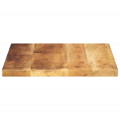 Stolní Deska 60X60X2,5 Cm Čtvercová Hrubé Mangovníkové Dřevo Světle Šedá