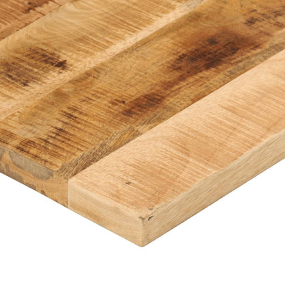 Stolní Deska 60X60X2,5 Cm Čtvercová Hrubé Mangovníkové Dřevo Světle Šedá