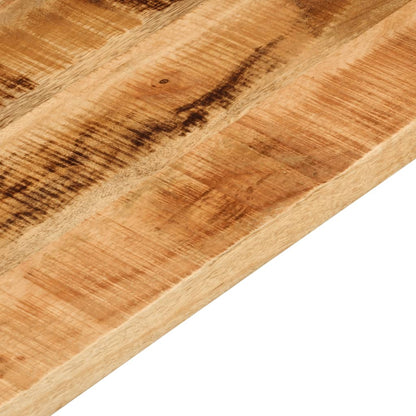 Stolní Deska 60X60X2,5 Cm Čtvercová Hrubé Mangovníkové Dřevo Světle Šedá