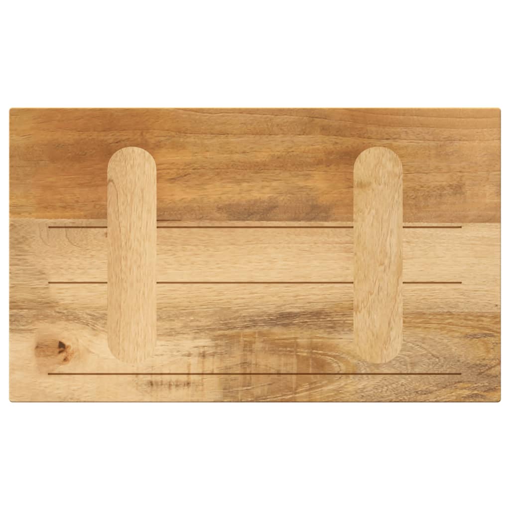 Stolní Deska 60X40X3,8 Cm Obdélníková Hrubé Mangovníkové Dřevo Hrubé Mangovníkové Dřevo (Přírodní)