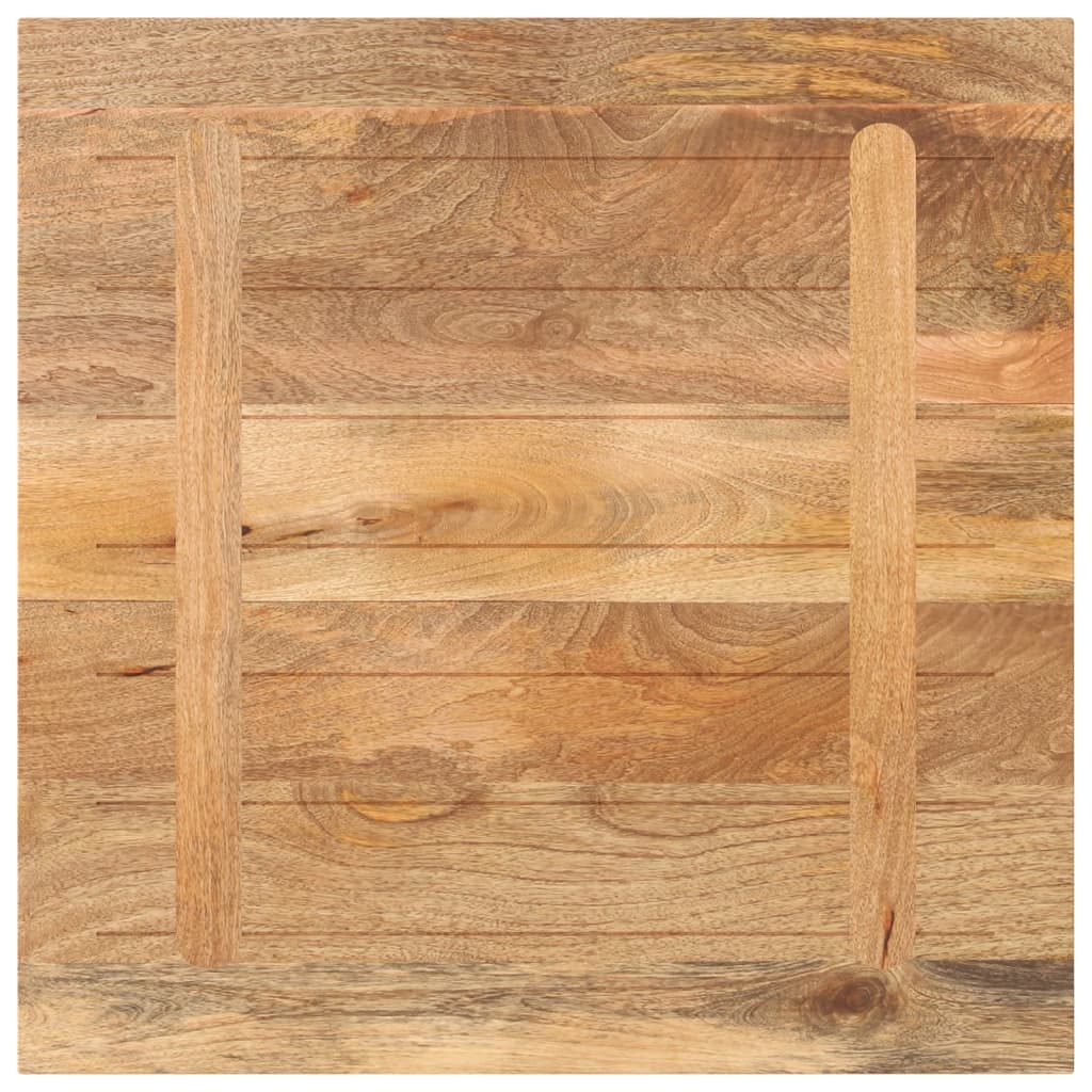 Stolní Deska 80X80X3,8 Cm Čtvercová Masivní Mangovníkové Dřevo