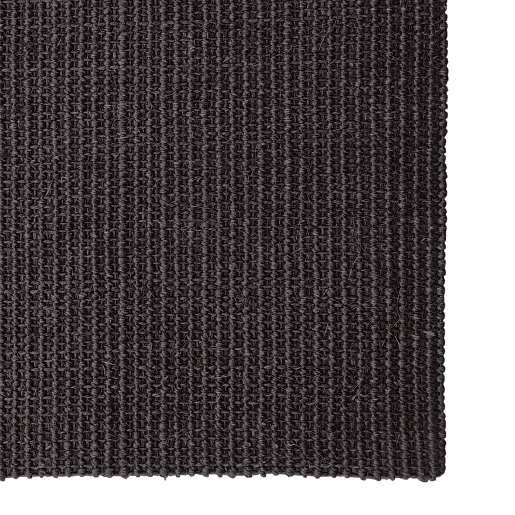 Sisalový koberec pro škrabací sloupek černý 66 x 350 cm