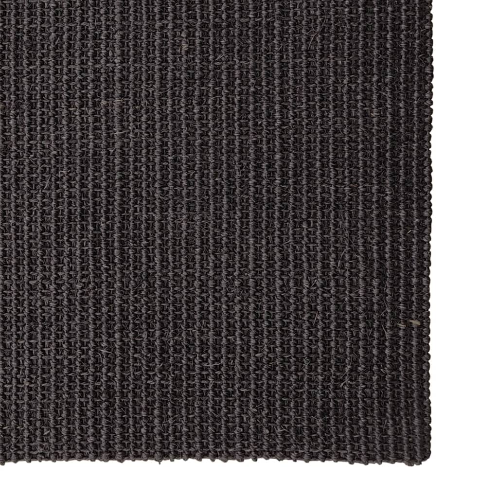 Sisalový koberec pro škrabací sloupek černý 80 x 200 cm