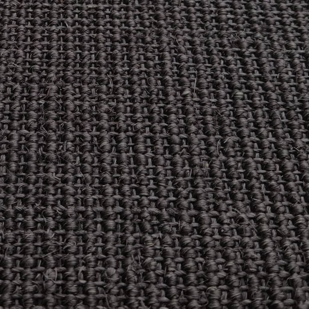 Sisalový koberec pro škrabací sloupek černý 80 x 300 cm