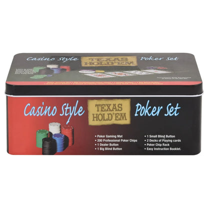 Sada Žetonů Na Poker 200 Ks 4 G