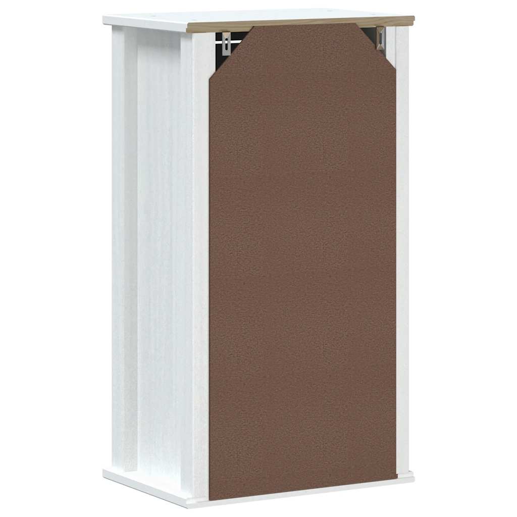 Nástěnná Koupelnová Skříňka Berg 40X27X71,5 Cm Borovice Bílá