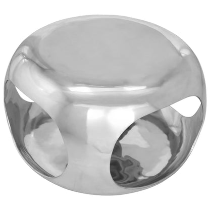 Konferenční Stolek Hliník 50 X 30 X 30 Cm Stříbrný