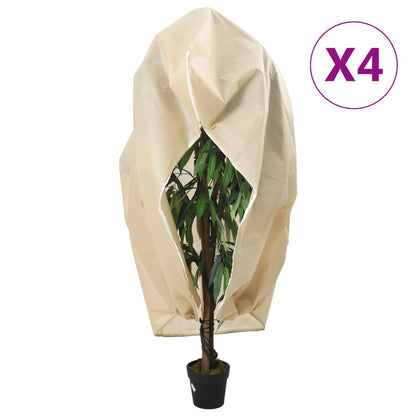 Ochranné Návleky Na Rostliny Na Zip 10 Ks 70 G/M² 3,93 X 3,5 M Béžová
