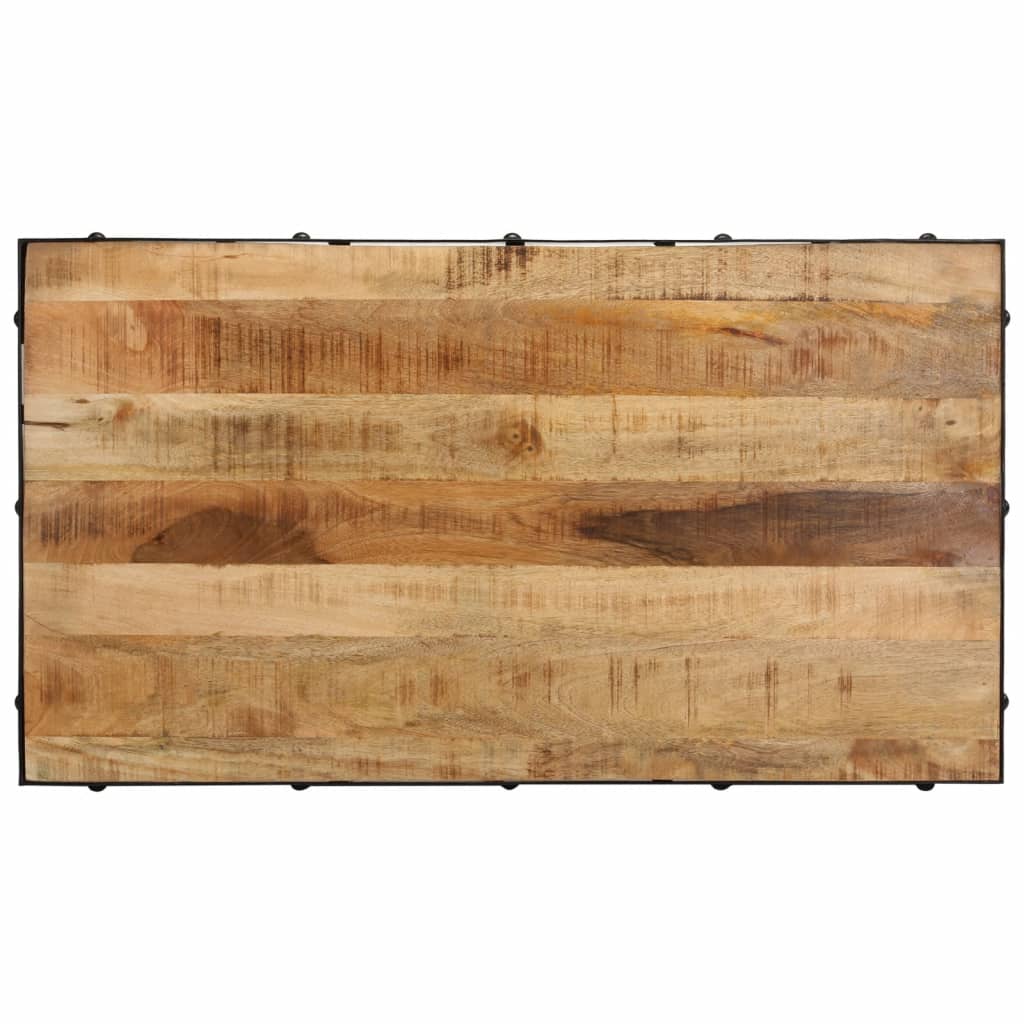 Konferenční Stolek S Kolečky Masivní Mangovník 100 X 55 X 26 Cm