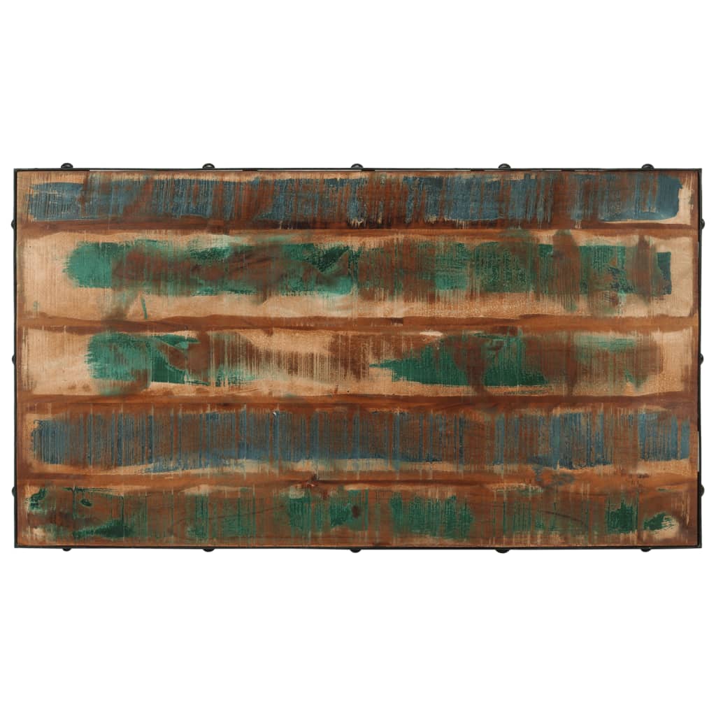 Konferenční Stolek S Kolečky Recyklované Dřevo 100 X 55 X 26 Cm
