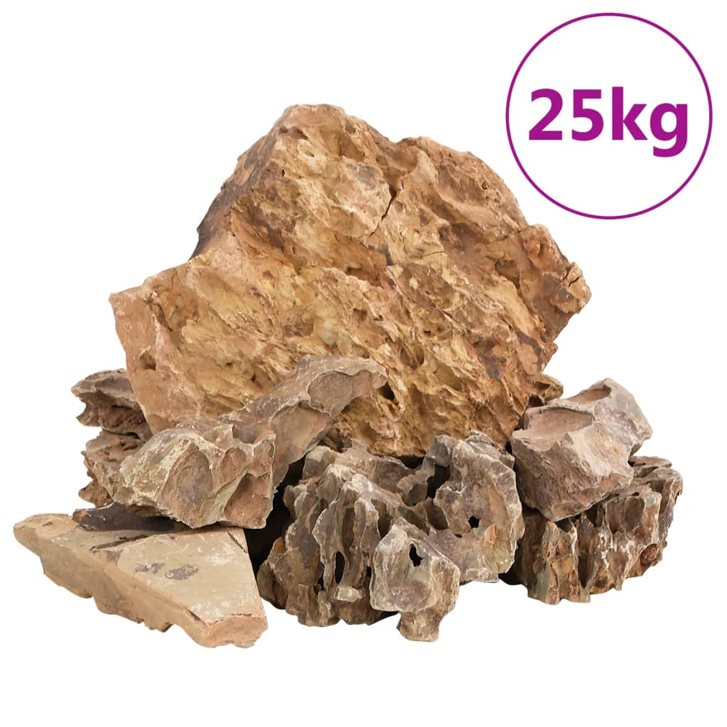 Dračí kameny 25 kg hnědé 5–30 cm