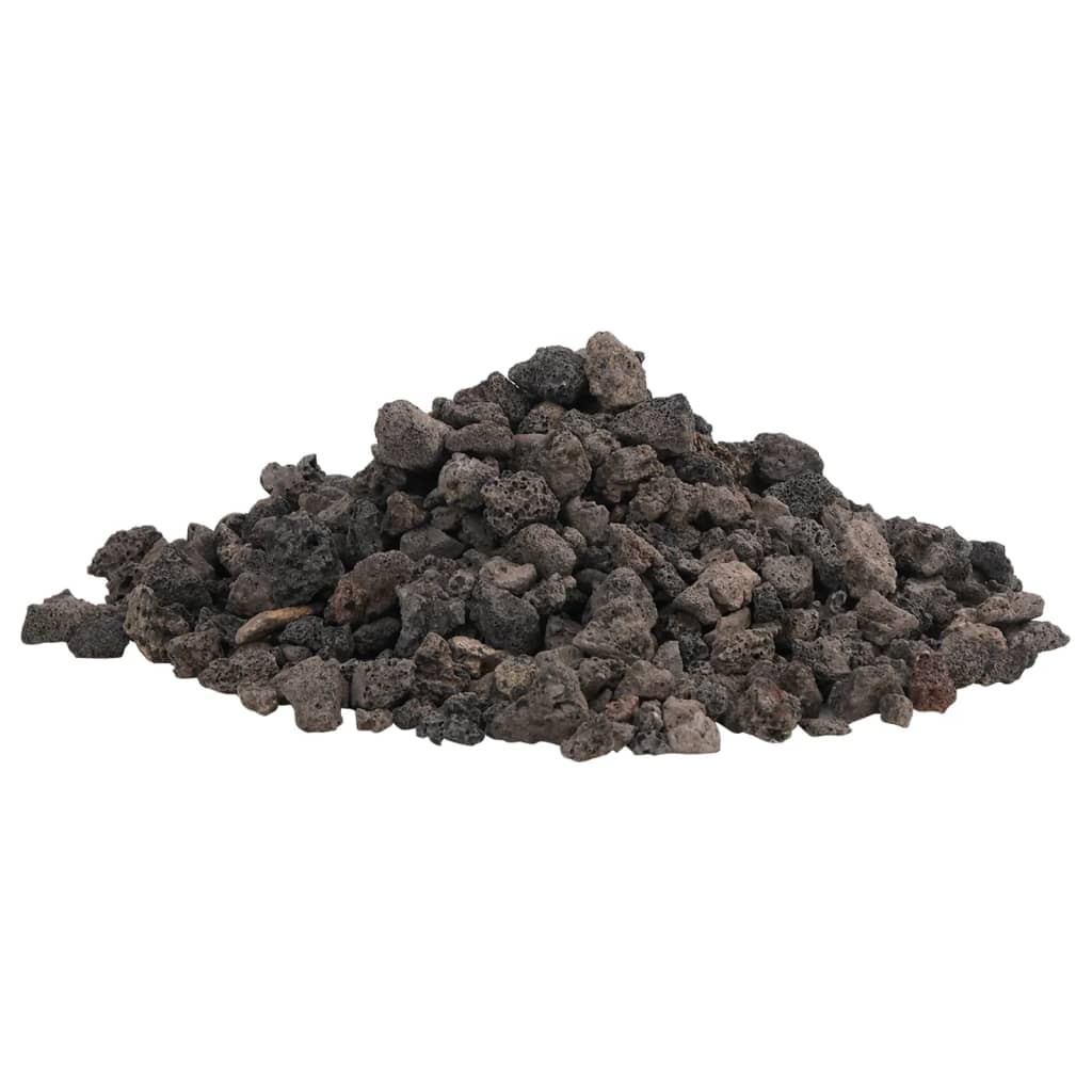 Sopečné kameny 25 kg černé 1–2 cm