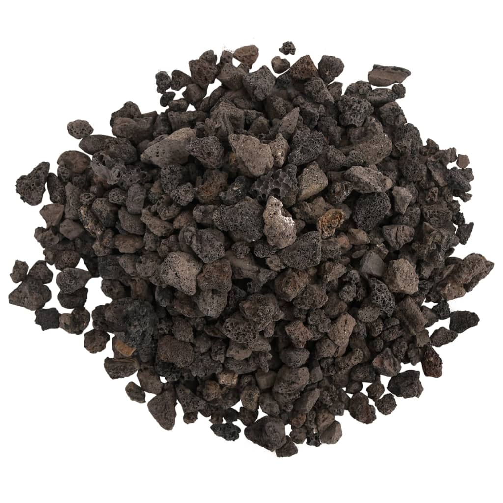 Sopečné kameny 25 kg černé 1–2 cm