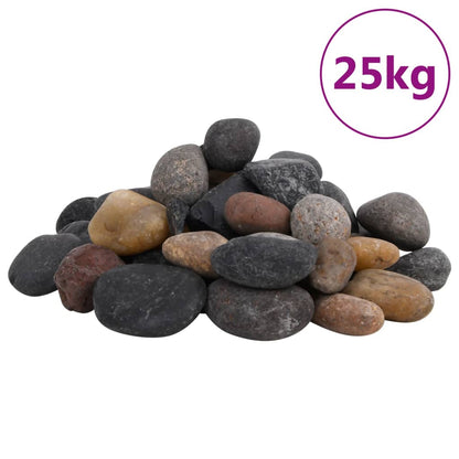 Leštěné Oblázky 25 Kg Mix Barev 5–8 Cm