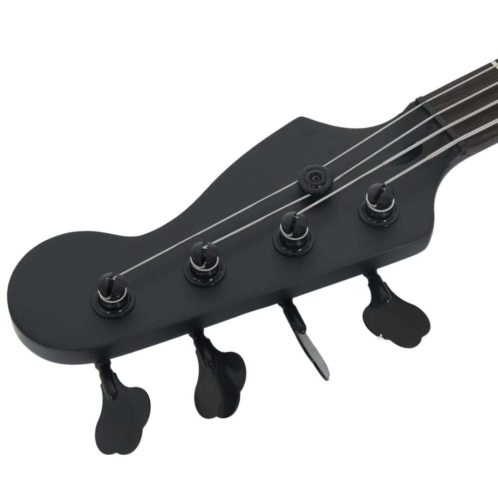 Elektrická Baskytara Pro Začátečníky S Obalem Černá 4/4 46"