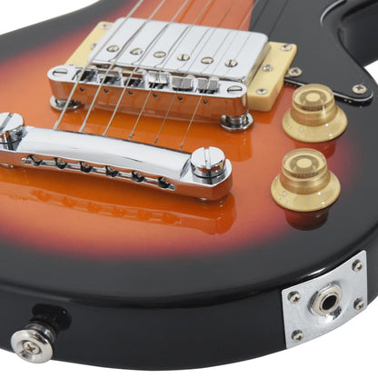 Elektrická Kytara Pro Děti S Obalem Hnědá A Černá 3/4 30&quot;