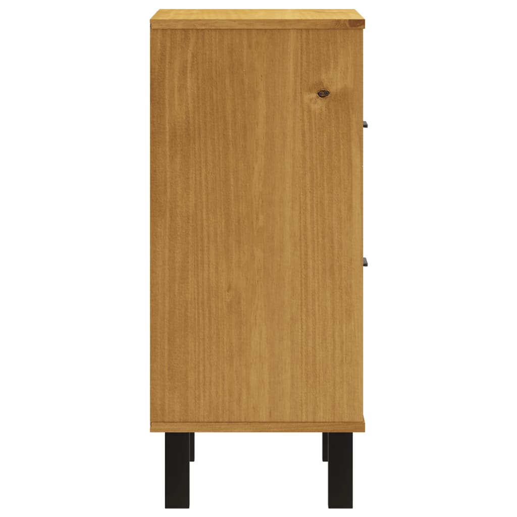 Noční Stolek Flam 40 X 35 X 80 Cm Masivní Borové Dřevo Přírodní