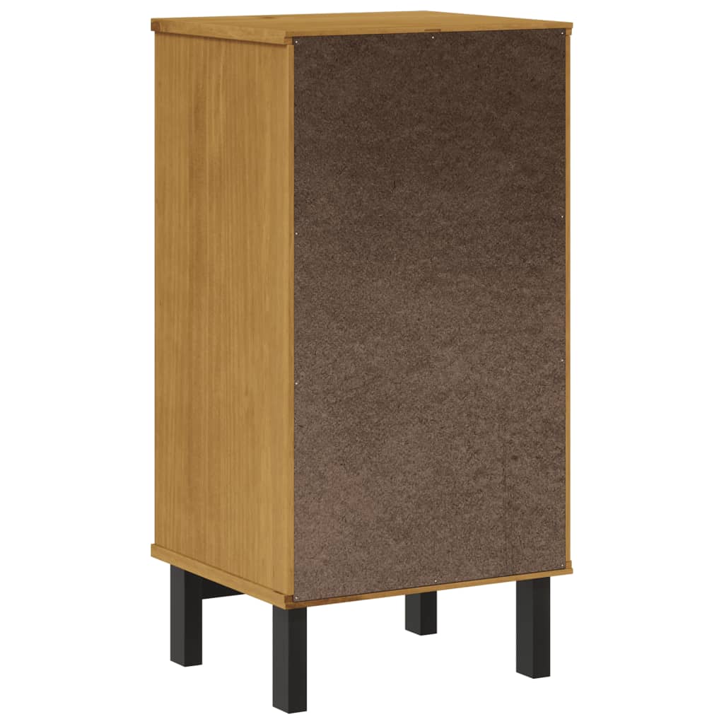 Noční Stolek Flam 40 X 35 X 80 Cm Masivní Borové Dřevo Přírodní
