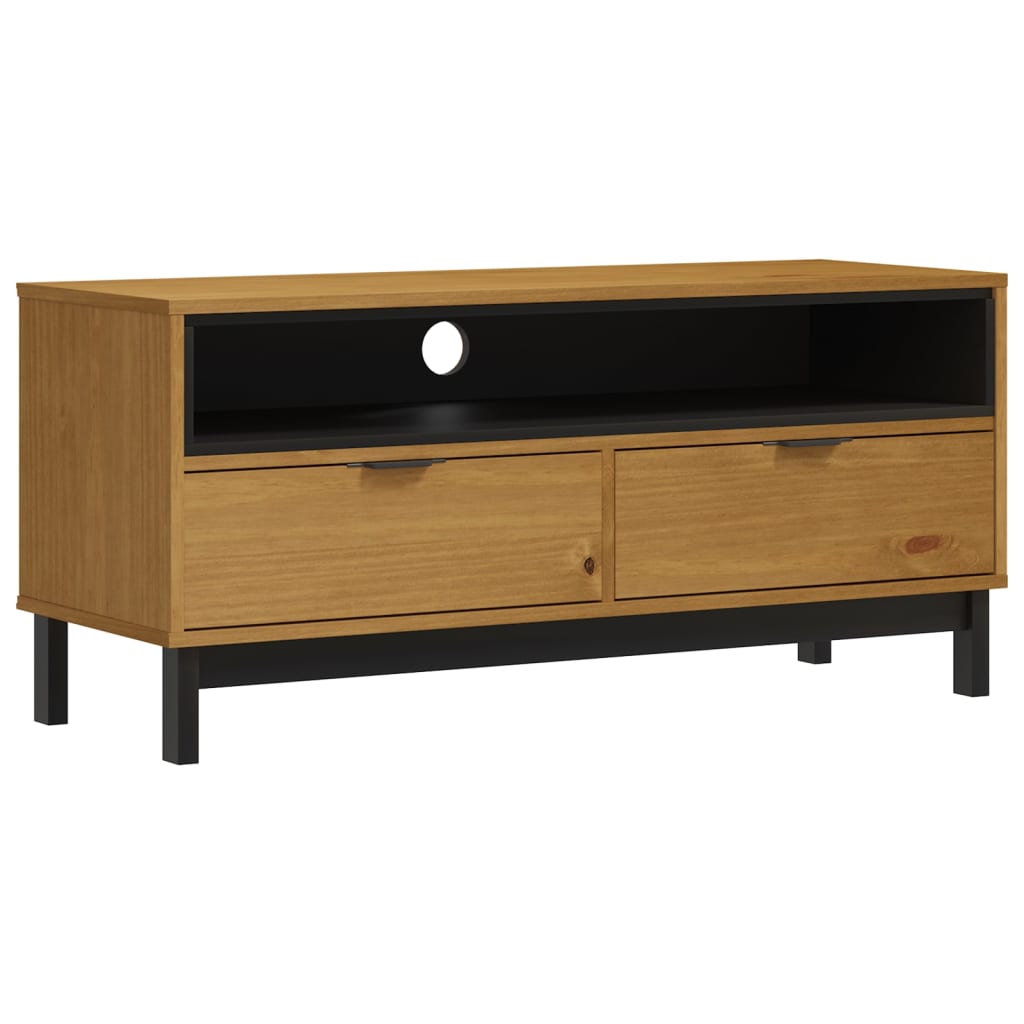 Tv Skříňka Flam 110 X 40 X 50 Cm Masivní Borové Dřevo