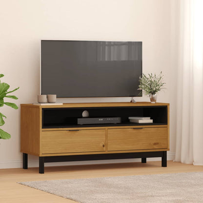 Tv Skříňka Flam 110 X 40 X 50 Cm Masivní Borové Dřevo