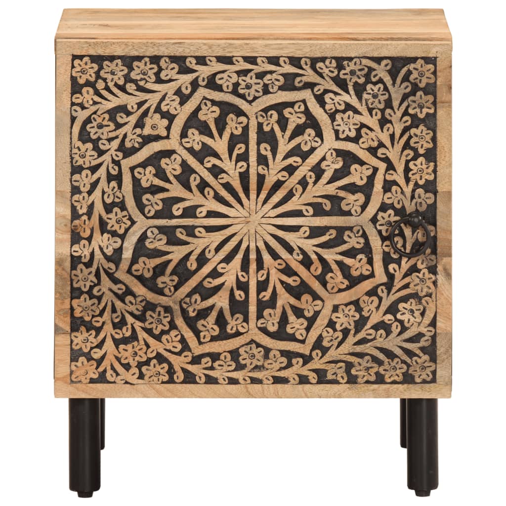 Noční Stolky 2 Ks 40 X 33 X 46 Cm Masivní Mangovníkové Dřevo