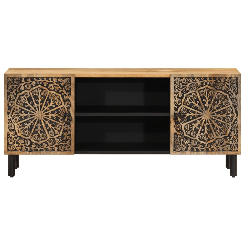 Tv Skříňka 105X33X46 Cm Masivní Mangovníkové Dřevo