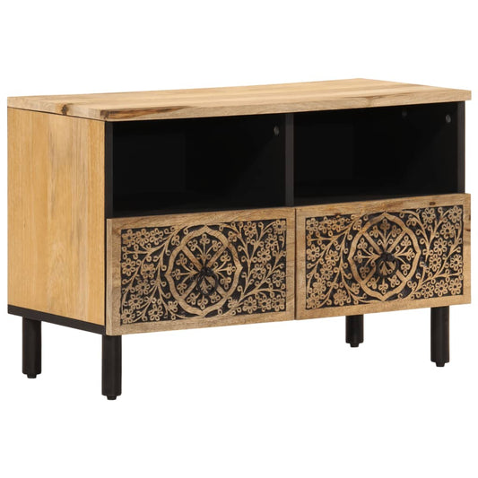 Tv Skříňka 70 X 33 X 46 Cm Masivní Mangovníkové Dřevo