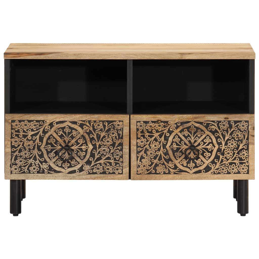 Tv Skříňka 70 X 33 X 46 Cm Masivní Mangovníkové Dřevo