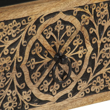Tv Skříňka 70 X 33 X 46 Cm Masivní Mangovníkové Dřevo