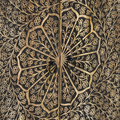 Odkládací Skříňka 60 X 33 X 75 Cm Masivní Mangovníkové Dřevo