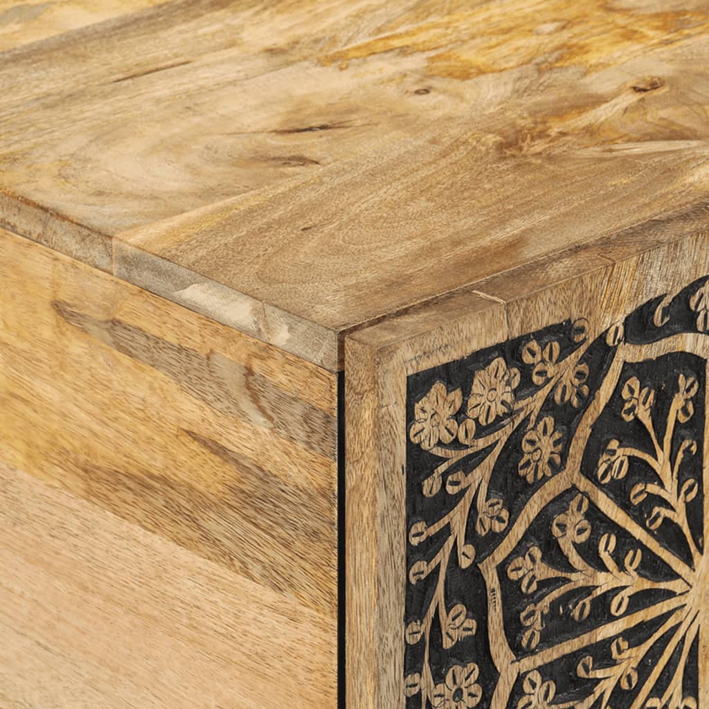 Konferenční Stolek 100 X 54 X 40 Cm Masivní Mangovníkové Dřevo
