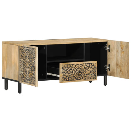 Tv Skříňka 105X33X46 Cm Masivní Mangovníkové Dřevo